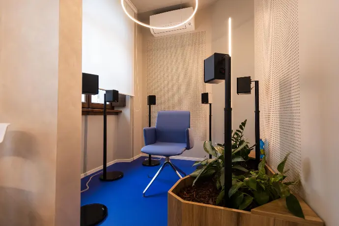 Lo studio del centro Pontoni di Pasian di Prato